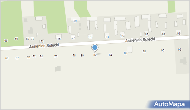 Jasieniec Solecki, Jasieniec Solecki, 82, mapa Jasieniec Solecki
