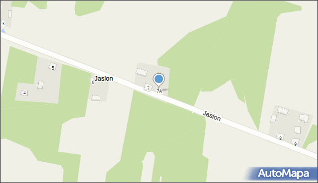 Jasion, Jasion, 7A, mapa Jasion