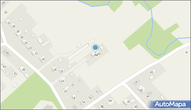 Jasionka, Jasionka, 14a, mapa Jasionka