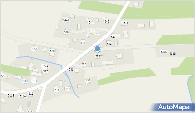 Jasionka, Jasionka, 533, mapa Jasionka