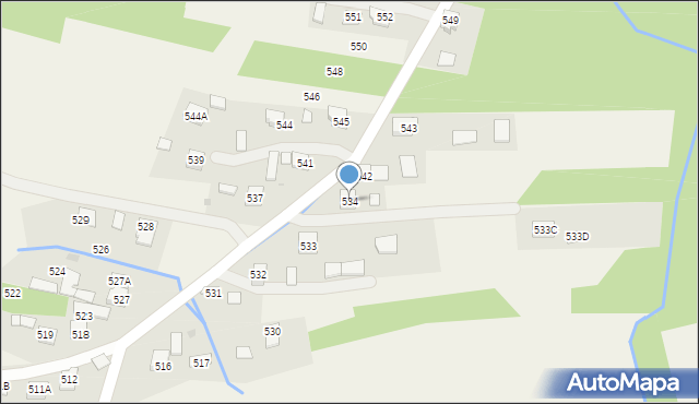 Jasionka, Jasionka, 534, mapa Jasionka