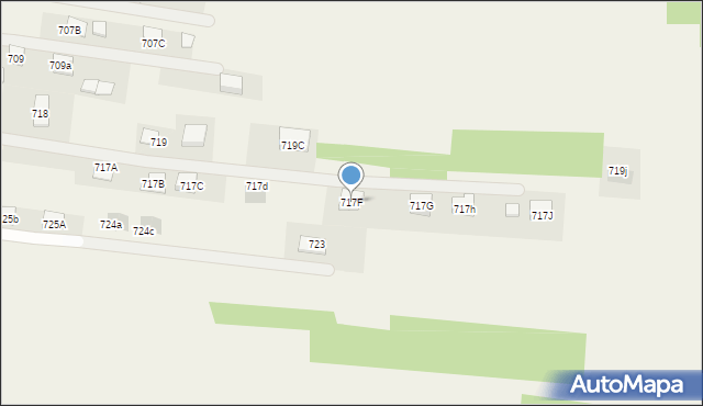 Jasionka, Jasionka, 717F, mapa Jasionka