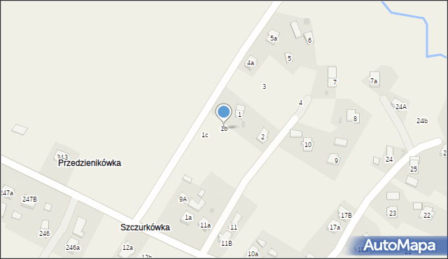 Jasionka, Jasionka, 1b, mapa Jasionka