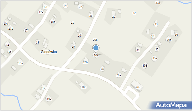 Jasionka, Jasionka, 20A, mapa Jasionka