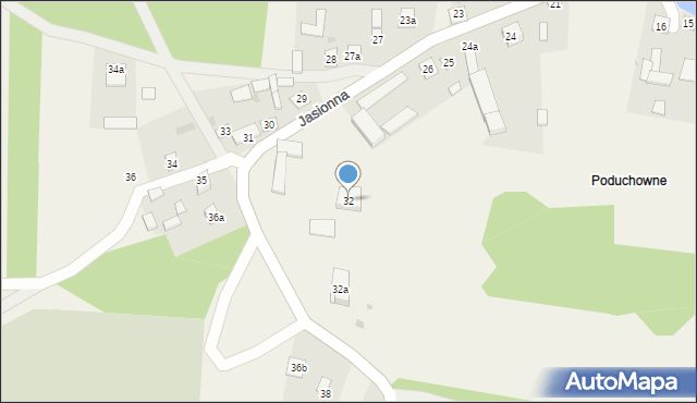 Jasionna, Jasionna, 32, mapa Jasionna