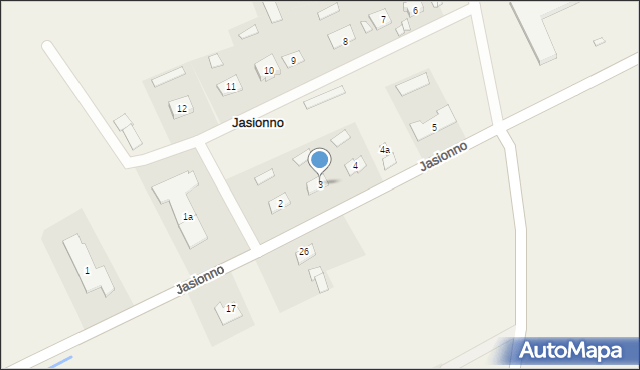 Jasionno, Jasionno, 3, mapa Jasionno