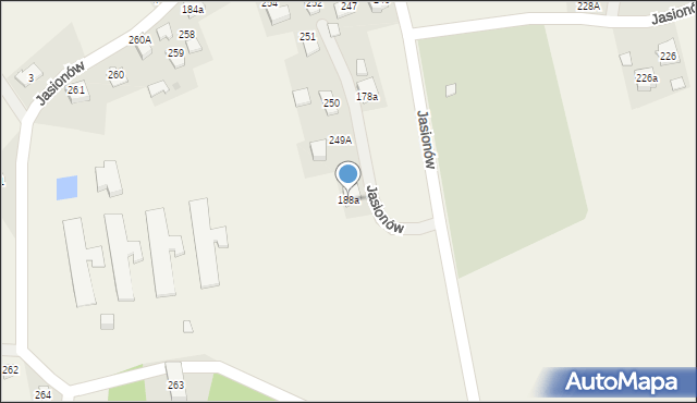 Jasionów, Jasionów, 188a, mapa Jasionów
