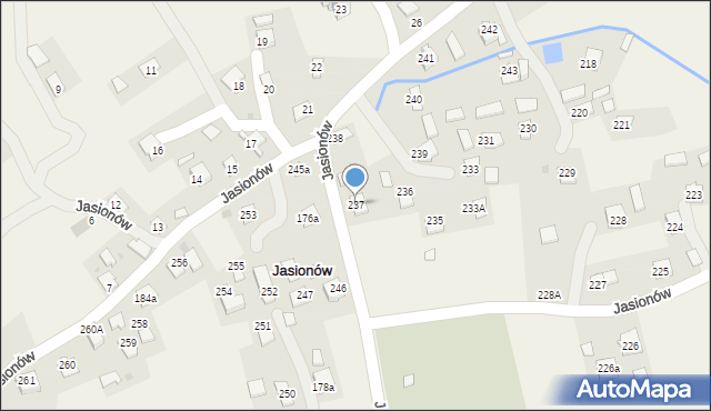 Jasionów, Jasionów, 237, mapa Jasionów