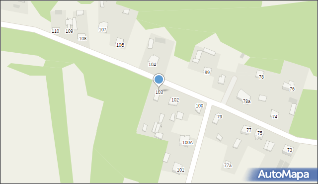 Jasiorówka, Jasiorówka, 103, mapa Jasiorówka