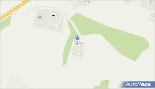 Jasiorówka, Jasiorówka, 121, mapa Jasiorówka