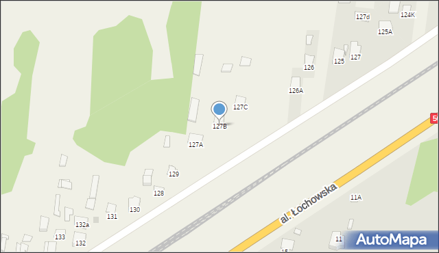 Jasiorówka, Jasiorówka, 127B, mapa Jasiorówka