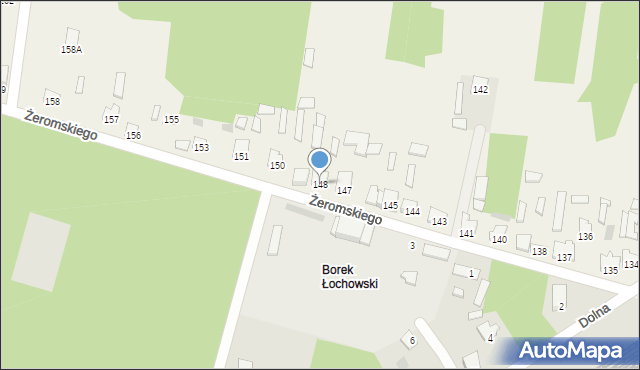Jasiorówka, Jasiorówka, 148, mapa Jasiorówka
