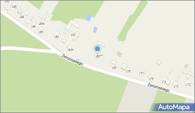 Jasiorówka, Jasiorówka, 181, mapa Jasiorówka