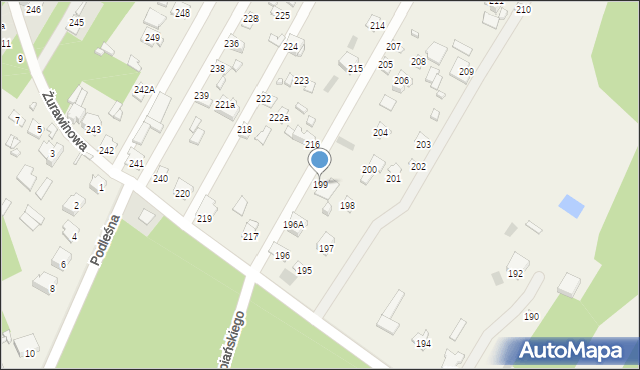 Jasiorówka, Jasiorówka, 199, mapa Jasiorówka