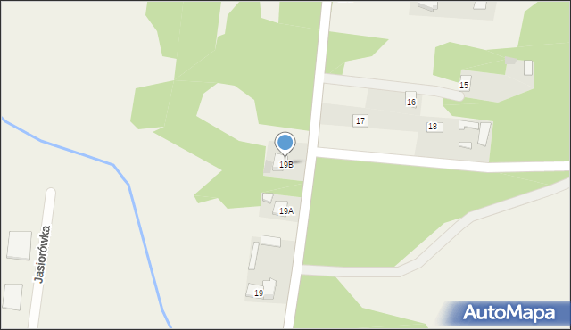 Jasiorówka, Jasiorówka, 19B, mapa Jasiorówka