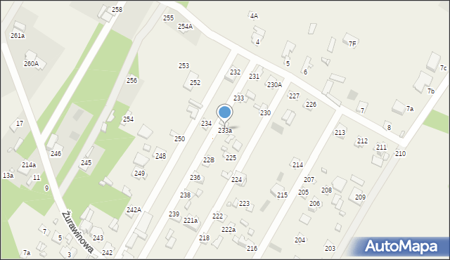 Jasiorówka, Jasiorówka, 233a, mapa Jasiorówka