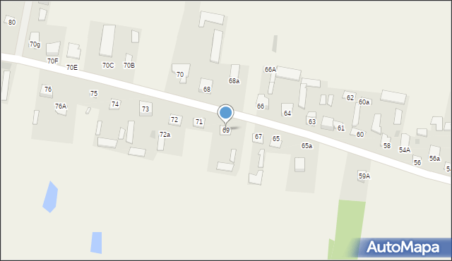 Jasiorówka, Jasiorówka, 69, mapa Jasiorówka