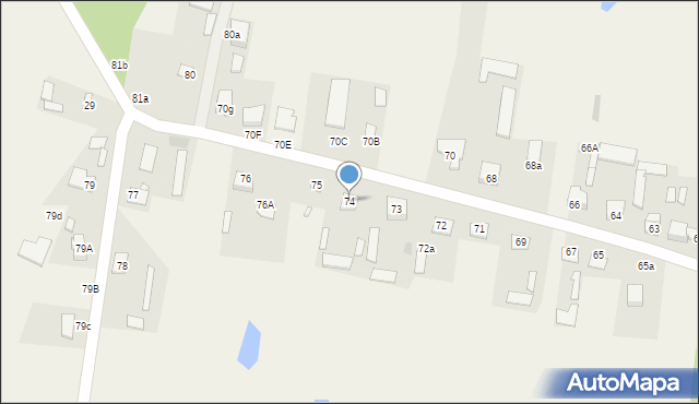 Jasiorówka, Jasiorówka, 74, mapa Jasiorówka