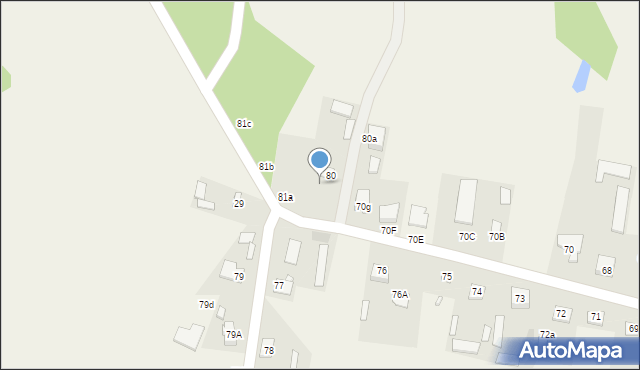 Jasiorówka, Jasiorówka, 80b, mapa Jasiorówka