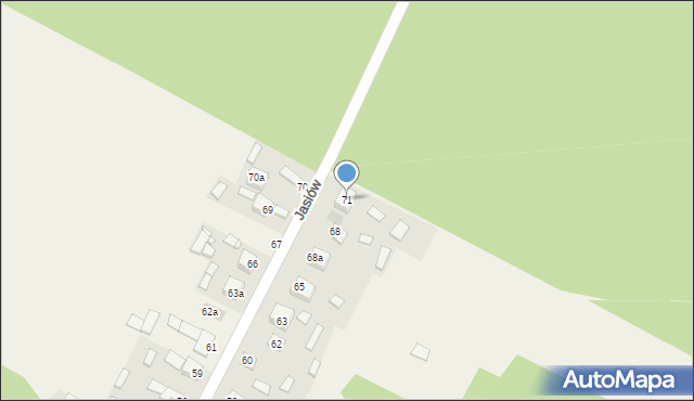 Jasiów, Jasiów, 71, mapa Jasiów