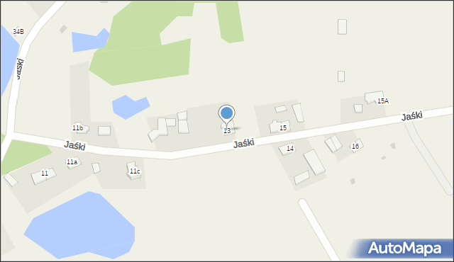 Jaśki, Jaśki, 13, mapa Jaśki