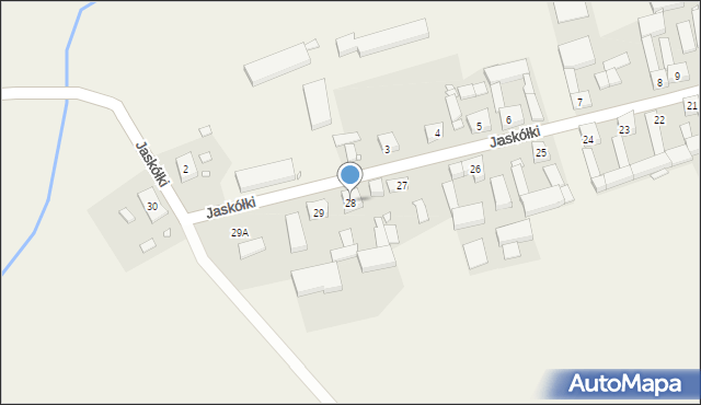 Jaskółki, Jaskółki, 28, mapa Jaskółki