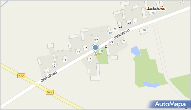 Jaskółowo, Jaskółowo, 18, mapa Jaskółowo