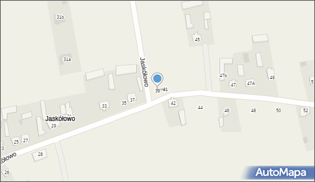 Jaskółowo, Jaskółowo, 39, mapa Jaskółowo