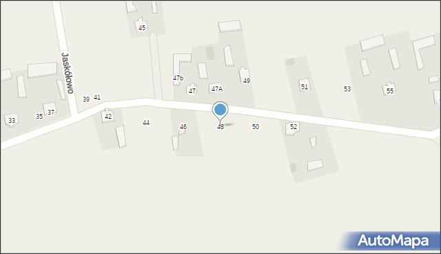 Jaskółowo, Jaskółowo, 48, mapa Jaskółowo