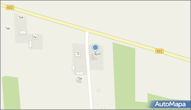 Jaskółowo, Jaskółowo, 70, mapa Jaskółowo