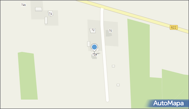 Jaskółowo, Jaskółowo, 72a, mapa Jaskółowo