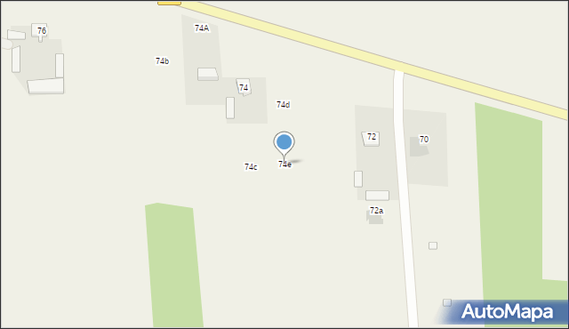 Jaskółowo, Jaskółowo, 74e, mapa Jaskółowo