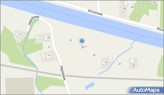 Jaśkowice, Jagodowa, 14, mapa Jaśkowice
