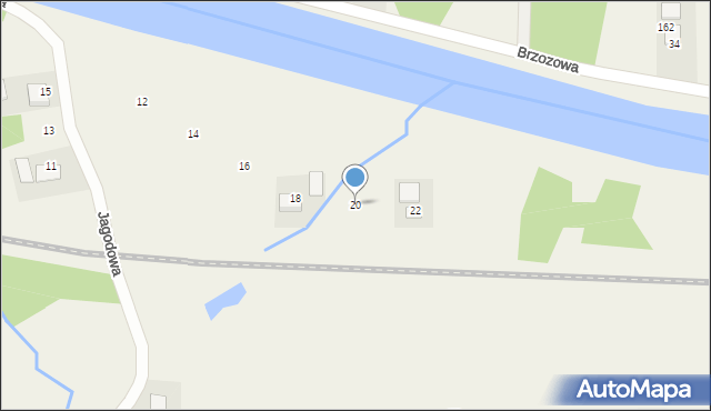 Jaśkowice, Jagodowa, 20, mapa Jaśkowice