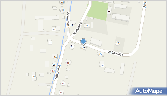 Jaśkowice, Jaśkowice, 25, mapa Jaśkowice