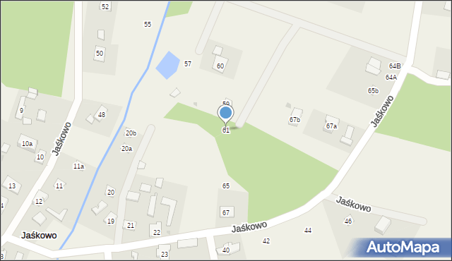 Jaśkowo, Jaśkowo, 61, mapa Jaśkowo
