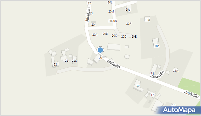 Jaskulin, Jaskulin, 20, mapa Jaskulin