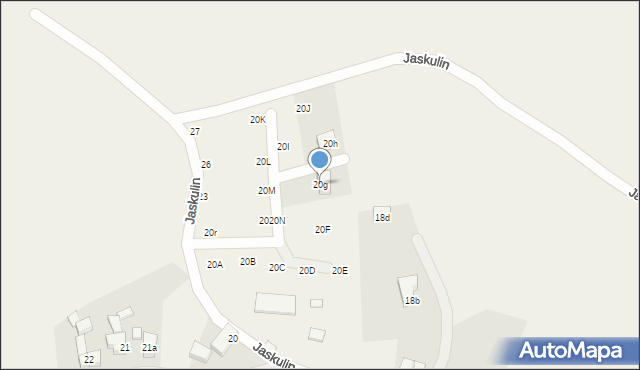 Jaskulin, Jaskulin, 20g, mapa Jaskulin