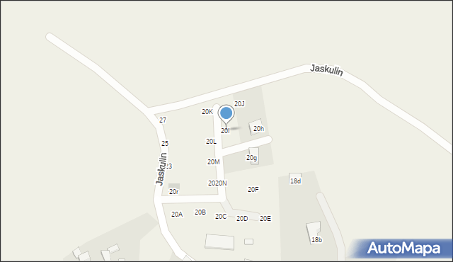Jaskulin, Jaskulin, 20I, mapa Jaskulin
