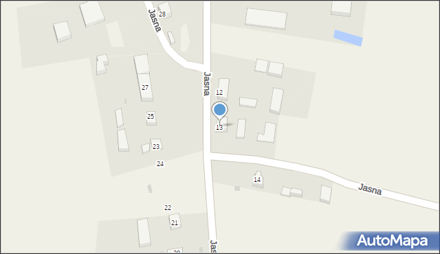 Jasna, Jasna, 13, mapa Jasna