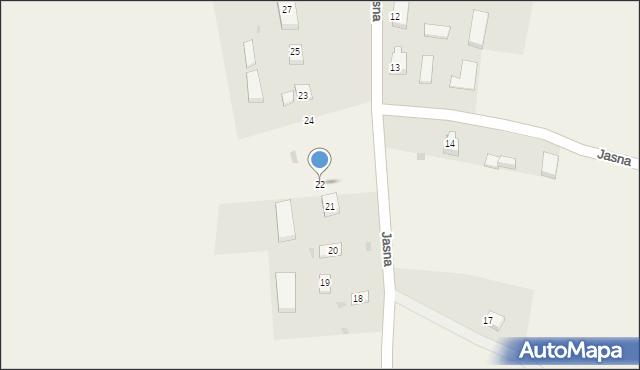 Jasna, Jasna, 22, mapa Jasna