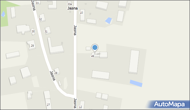 Jasna, Jasna, 49a, mapa Jasna