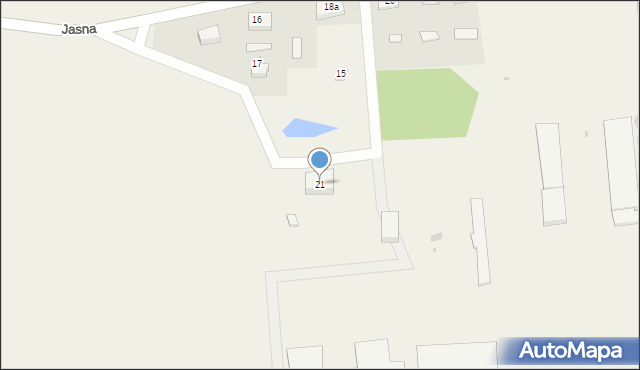 Jasna Osada, Jasna Osada, 21, mapa Jasna Osada