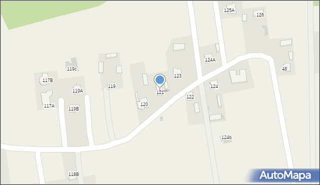 Jastków, Jastków, 121, mapa Jastków