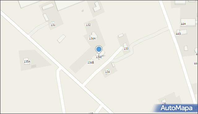 Jastków, Jastków, 134c, mapa Jastków