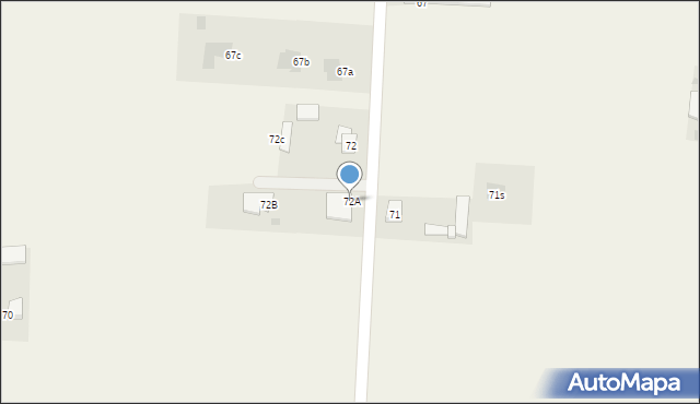 Jastków, Jastków, 72A, mapa Jastków