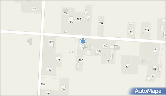 Jastków, Jastków, 79, mapa Jastków