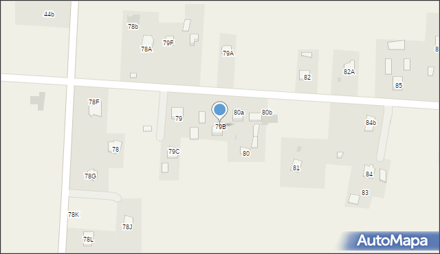 Jastków, Jastków, 79B, mapa Jastków