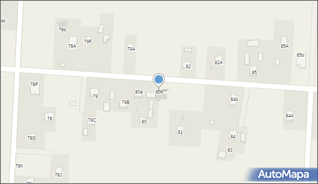 Jastków, Jastków, 80b, mapa Jastków