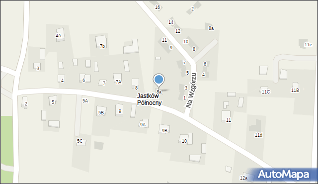Jastków, Jastków, 8a, mapa Jastków